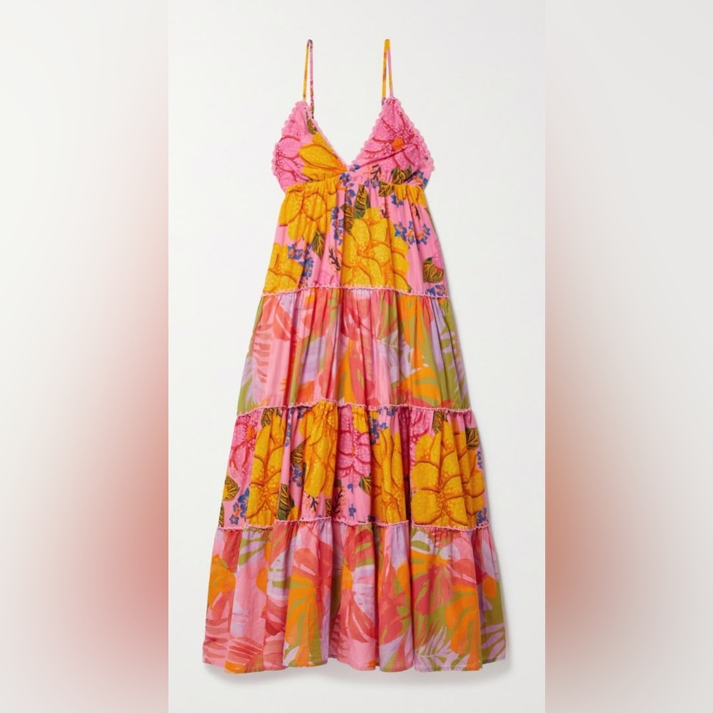 Farm Rio Vibrant Floral Maxi Dress - Picture 14 of 14